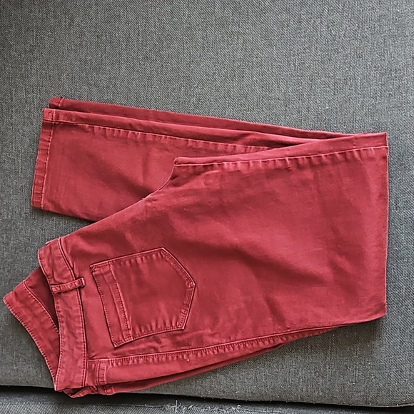 Club Manaco Straight Leg Pants - Burgundy, Size 10 - Picture 5 of 7